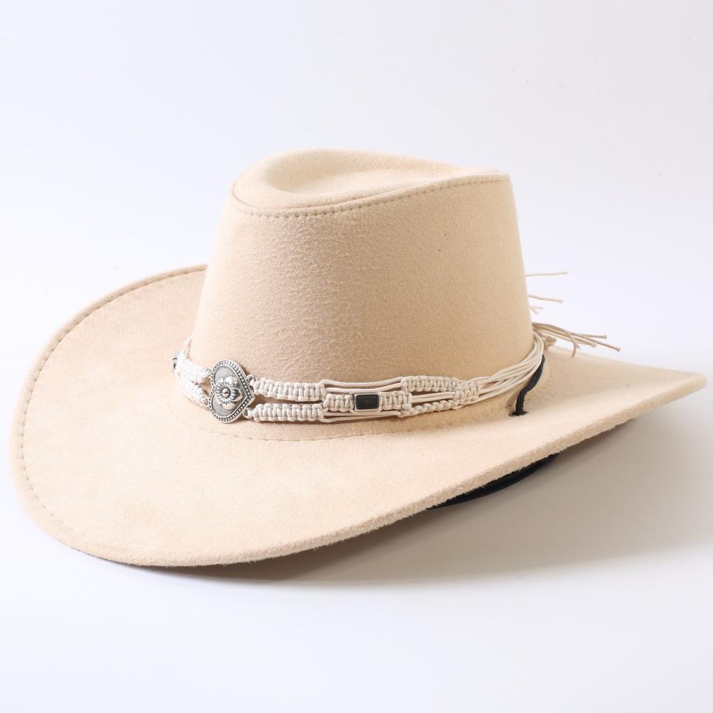 Popular European and American Classic Big-brimmed Western Cowboy Hat Men's and Women's Outdoor Fashion Anti-sun Cowboy Hat Jazz Hat