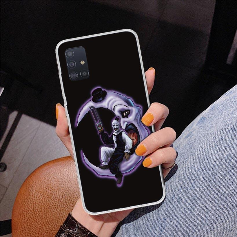 Horrorfilm Terrifier Handyhülle für Samsung Galaxy A52 A32 A22 A12 A51 A31 A50S A30S A20S A10S Note 20 Ultra 10 Plus S10 A72 A