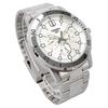 CASIO Standard Men's Analog Watch MTP-VD300D-7E Silver Stainless Band 24-Hour Date Day Display Waterproof