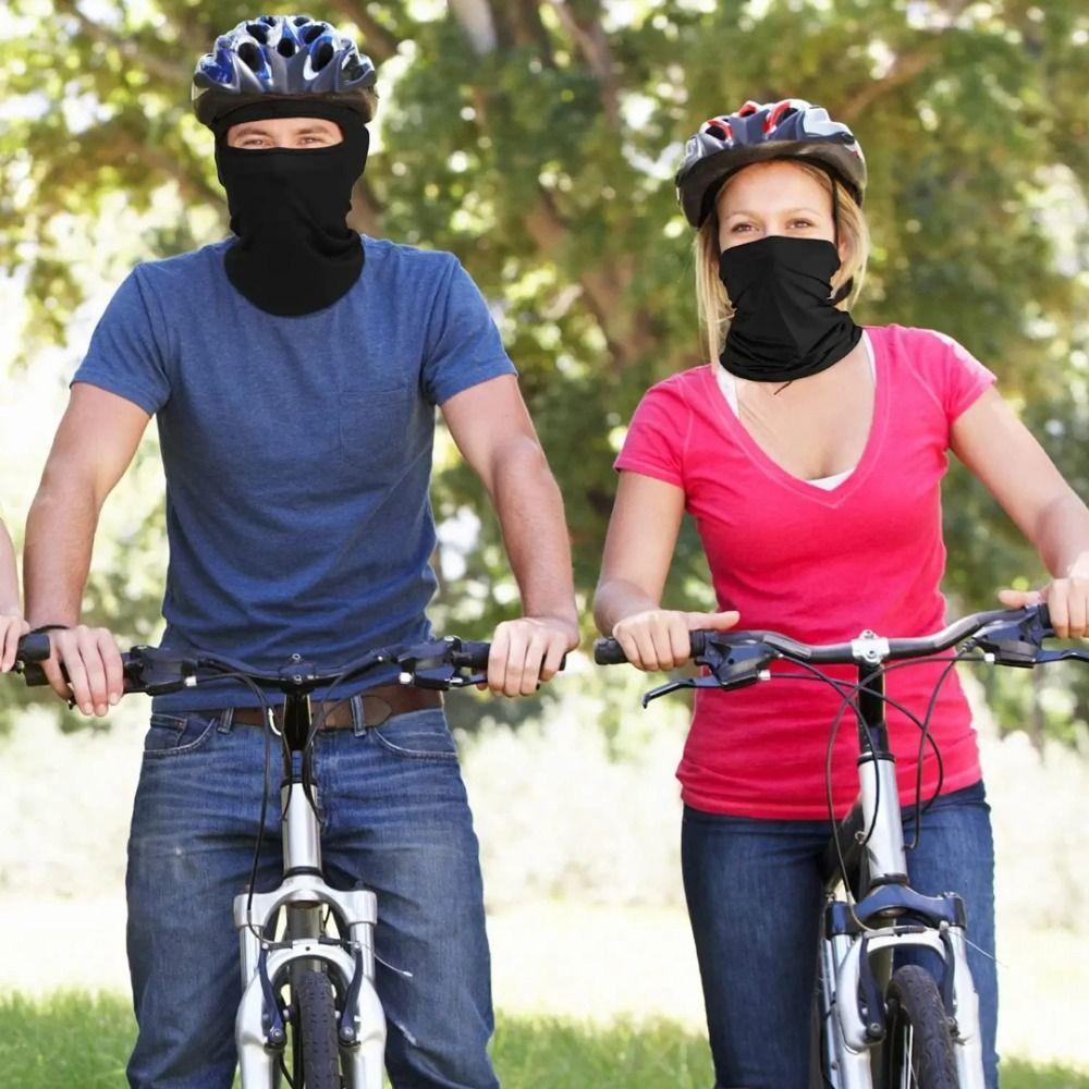 With Glasses Hole Full Face Cover Cycling Cap Anti-UV Summer Bicycle Cool Mask  Outdoor Sport