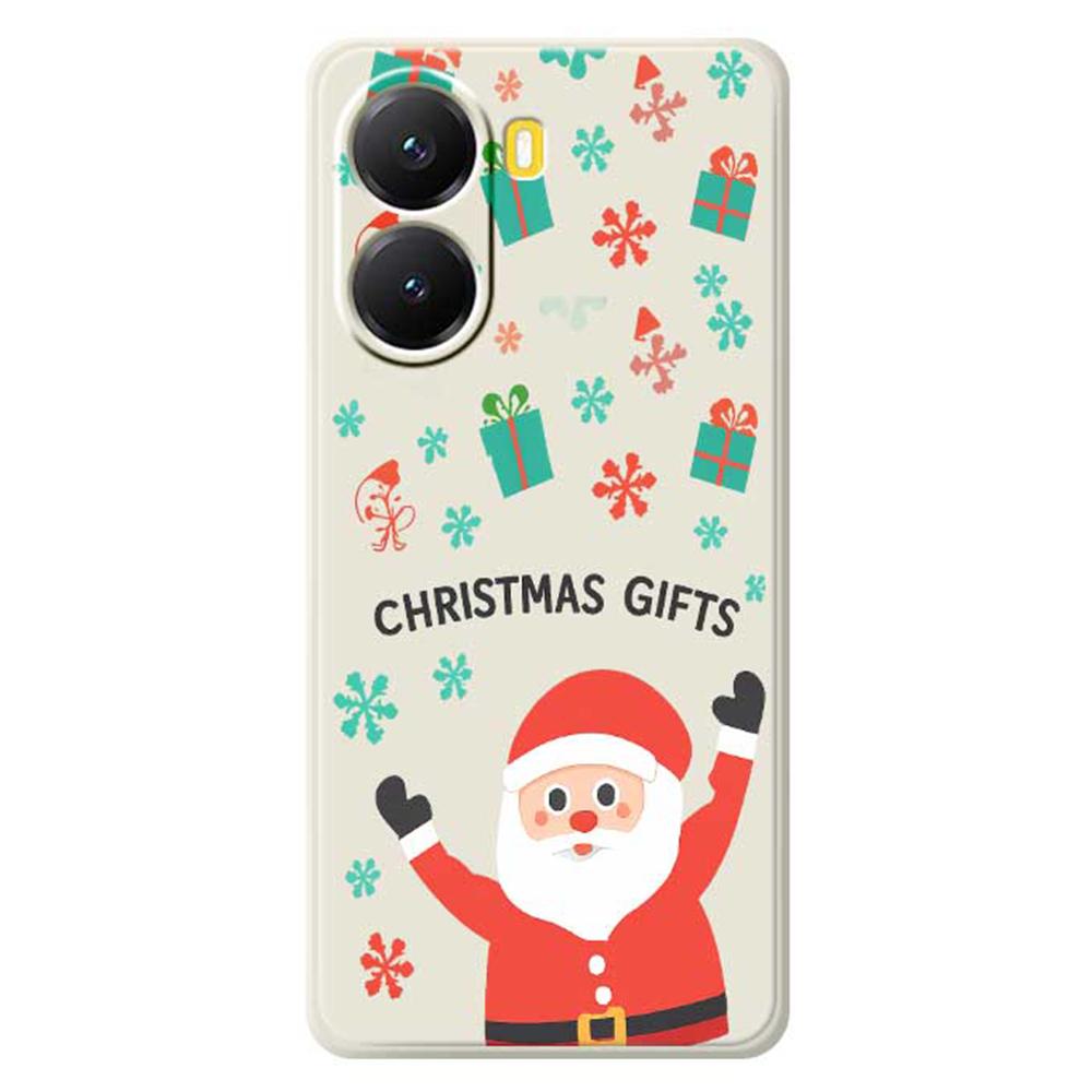 For Xiaomi Redmi Turbo 4 5G/Poco X7 Pro 5G Case Christmas Gifts Pattern Printing Straight Edge TPU Phone Back Cover