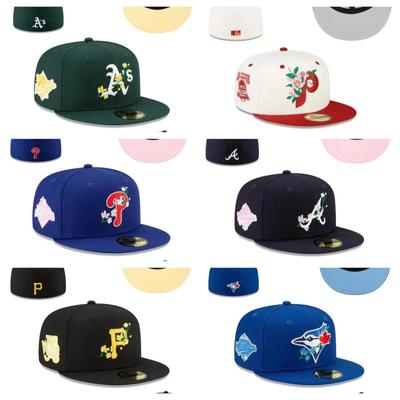 Floral Series Size Cap, Closed Cap, Baseball Cap Sun Protection Hat Fully Enclosed Baseball Cap