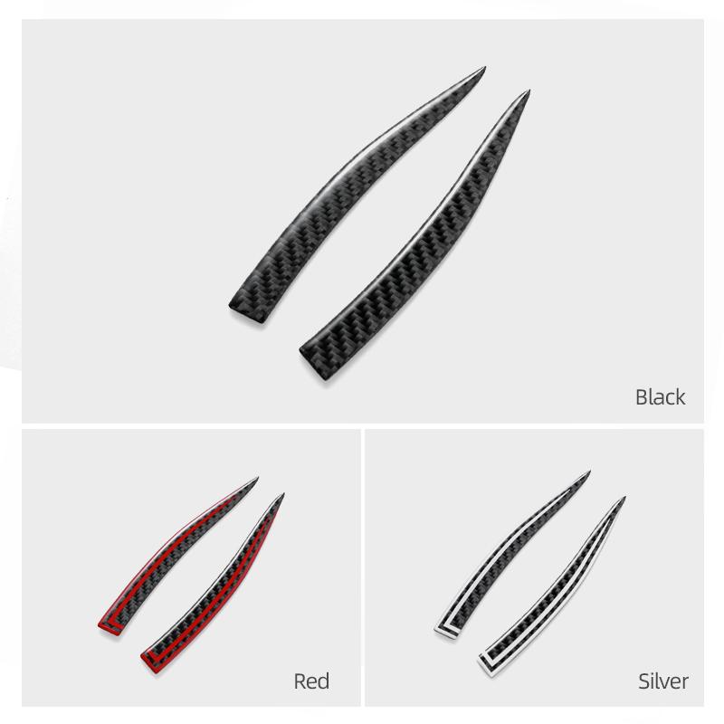 For Tesla Model 3 Model Y 2018-2026 Carbon Fiber Car Rearview Mirror Anti-collision Strip Protector Sticker Decoration Accessory
