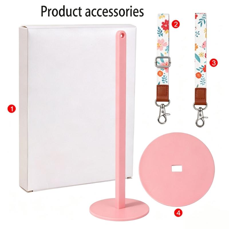 Plastic Knitting Yarn Holder Crochet Yarn Stand, with Removable Wrist Lanyard Vertical Support Post for Crocheting Projects