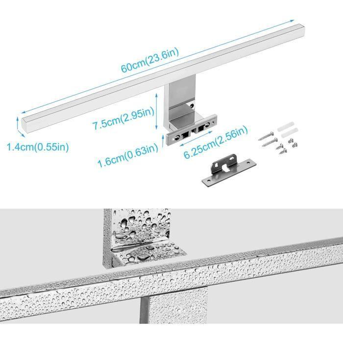 Miroir led - azhien - 10w - 820lm - 600mm - blanc neutre 4000k