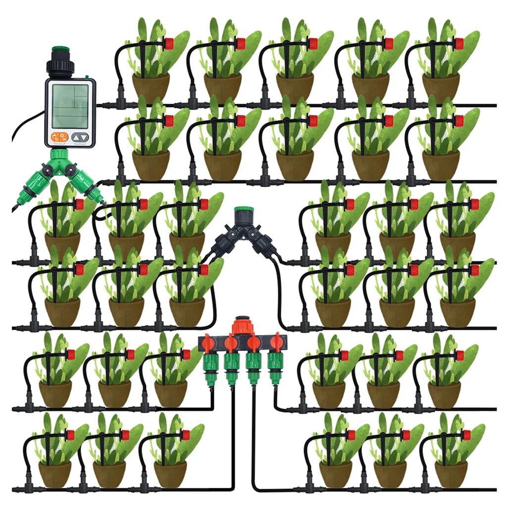 C-Type Hook Dripper Holders for 4/7mm Hose 11/20cm Garden Greenhouse Flowerpot Drip Irrigation Fixed Support Brackets 20-500Pcs