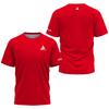 Summer Men's Table Tennis Letter Combination Print Badminton Tennis Brand Quick-drying Short-sleeved Men's Top Sports