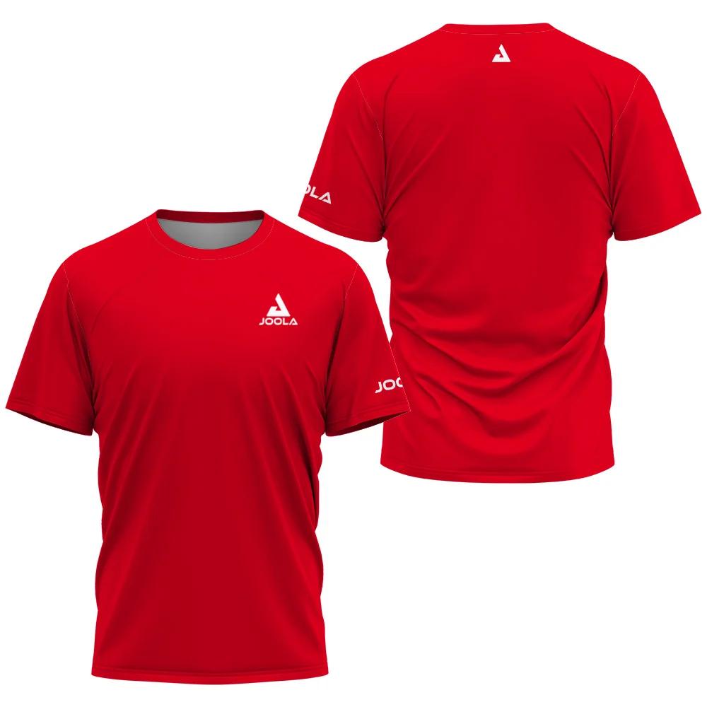 Summer Men's Table Tennis Letter Combination Print Badminton Tennis Brand Quick-drying Short-sleeved Men's Top Sports