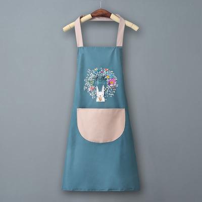 Girlande Hase Cartoon Muster Wasserdichte und Ölbeständige Schürze KücheHaushaltWaschbar