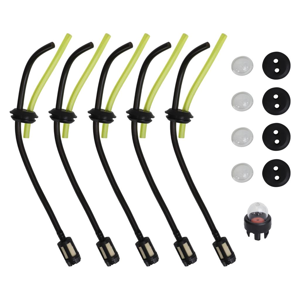 Petrol Filter Kit Petrol Hose Seal Fuel Hose Set For Brush Cutter Lawn Mower Grass Trimmer Fuel Hose Line Filter Kit Garden Tool