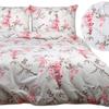 Cotton Bedding 140x200 COTTON 100% Feminine Plant Pattern Pink Flowers