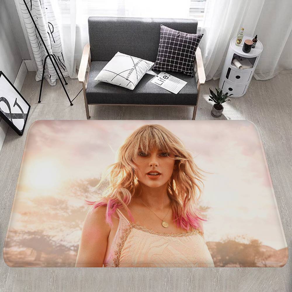 T-Taylor-SwiftS Floor Mat Retro Multiple Choice Living Room Kitchen Rug Non-Slip Modern Home Decor