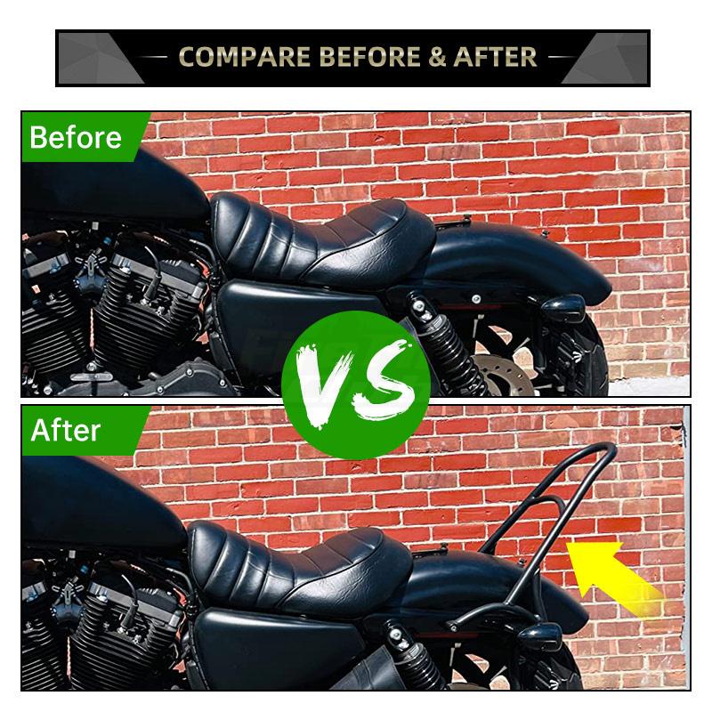 Motorcycle Accessories For Harley Sportster XL Iron Nightster 883 1200 2004-2023 Sissy Bar Rear Passenger Bracket