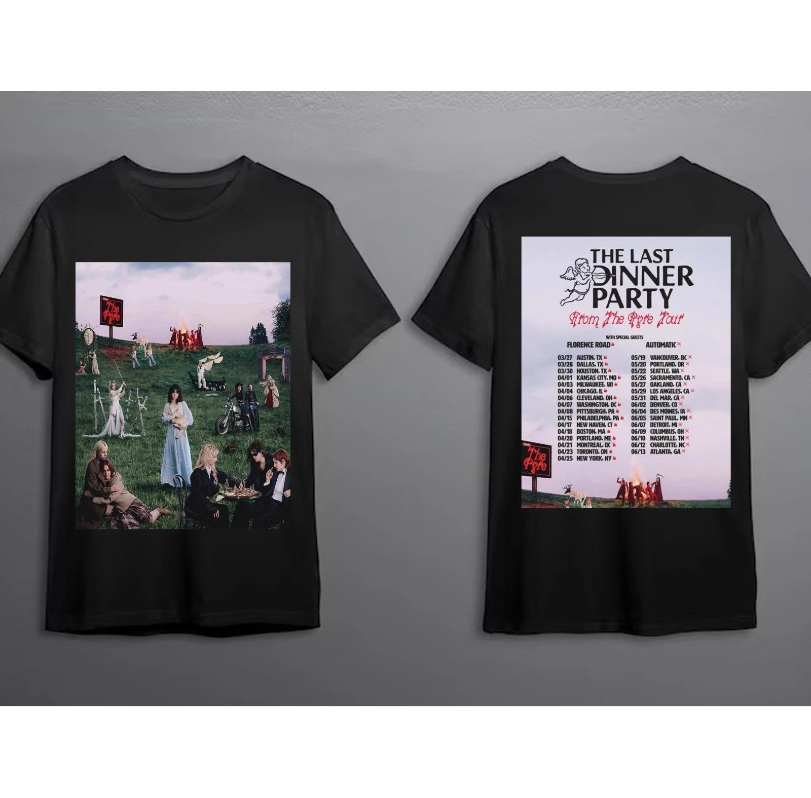

The Last Supper Party Announces 2026 North American Tour Tshirts Loose Fit Casual Streetwear for Couples oversized t shirt 4XL
