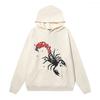 Sp5der Hoodie Unisex Oversized Cotton Pullover With Foil Letter Print Streetwear Sweatshirt Teens