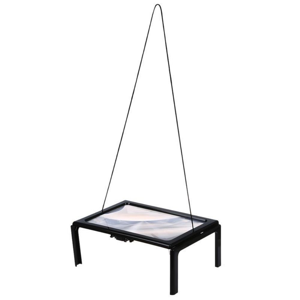 Portable Reading 3X Magnifier Full Page a4 LED-förstoringsglas för läsning Sömnad Stickning