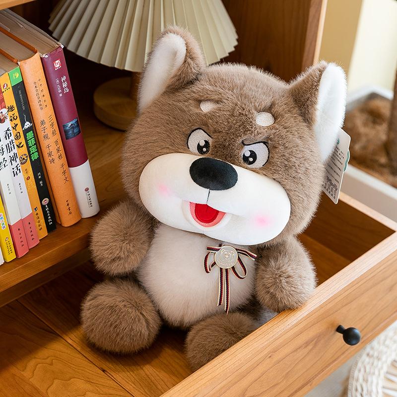 Husky plush toy children sleep soothing throw pillow Erha home decoration birthday gift