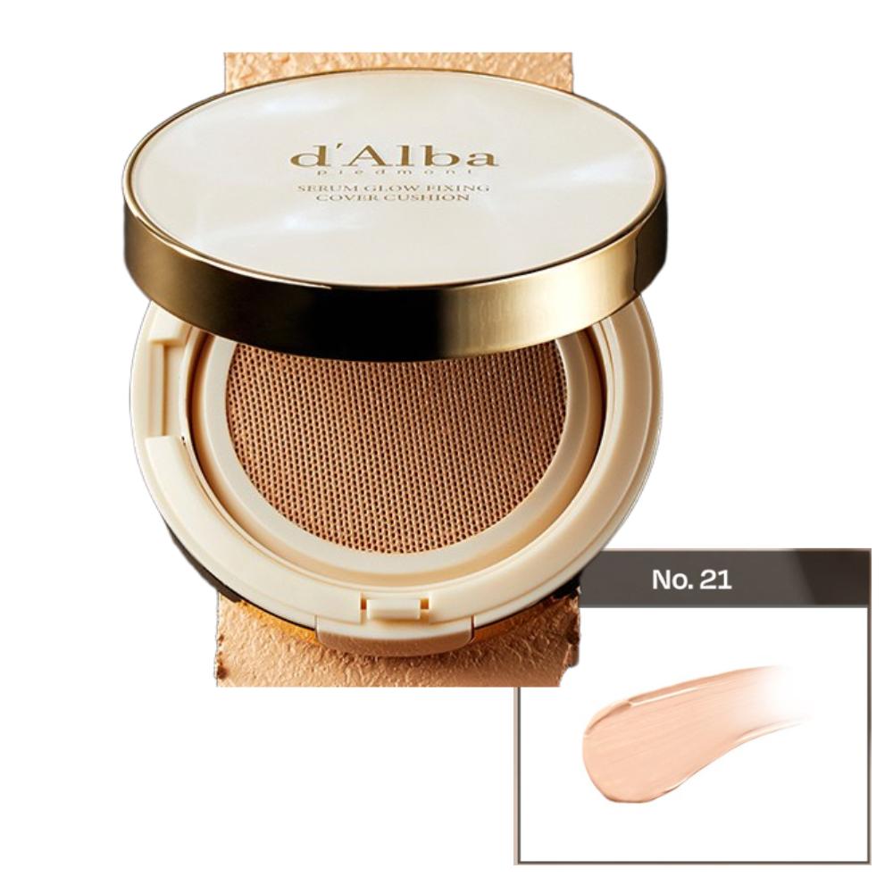 dAlba Serum Glow Fixing Cover Cushion Foundation – 17g (Shade 21)