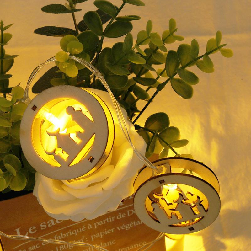 

10 светодиодов дерево любовь сердце струнный светильник Ид Мубарак Рамадан украшения для вечеринок подвесной кулон