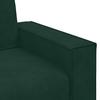 3 Piece Sofa Set with Cushions Dark Green Velvet