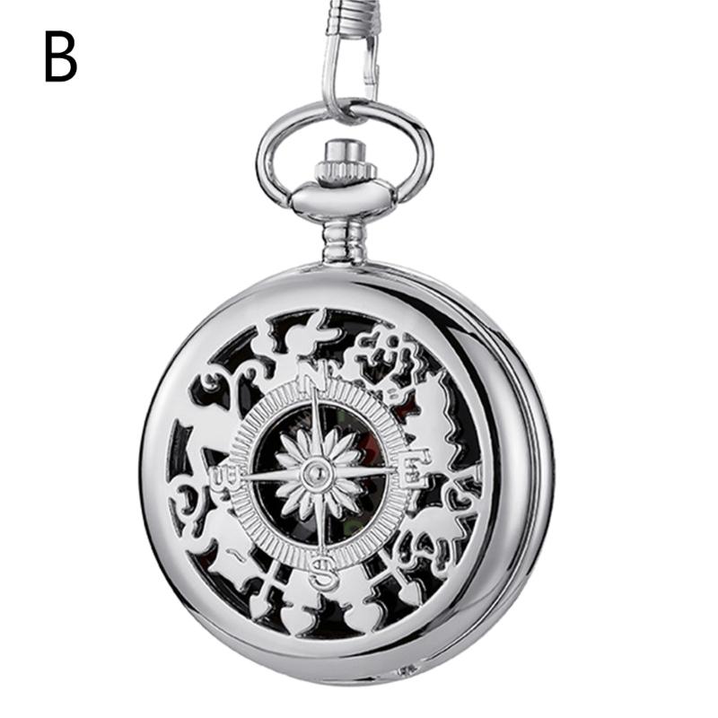 Vintage Flip Compass Pocket Watch Design Outdoor Hiking Navigation Gift Retro Portable Compass Survival Tool