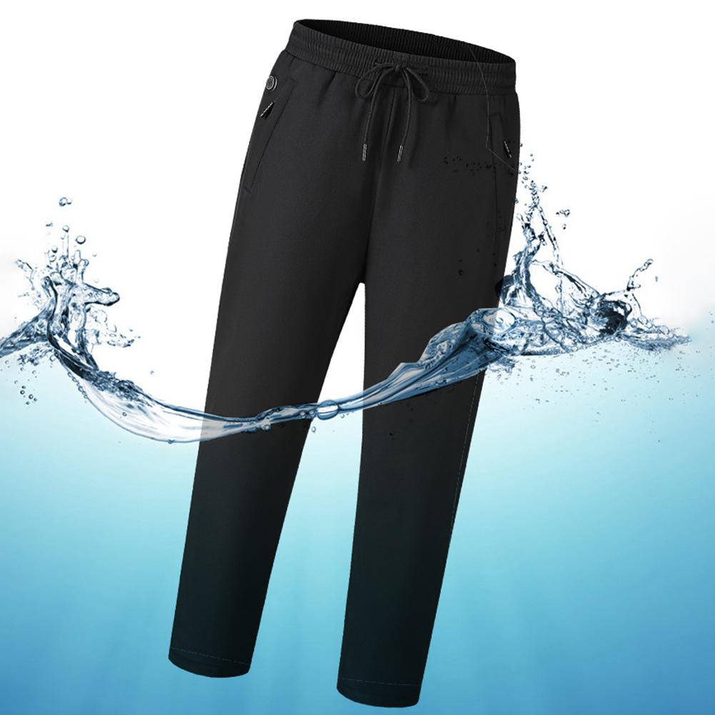 Unisex Uppvärmda Byxor Elastisk Midja USB Uppvärmda Sportbyxor Skidåkning Fiske Motorcykel Utomhus Casual Termobyxor Större Storlek