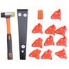 Vinyls Floor Installation Kit Laminate Wood Flooring Tool with Spacers Heavy Duty Pull Bar and Tapping Block Fiberglass