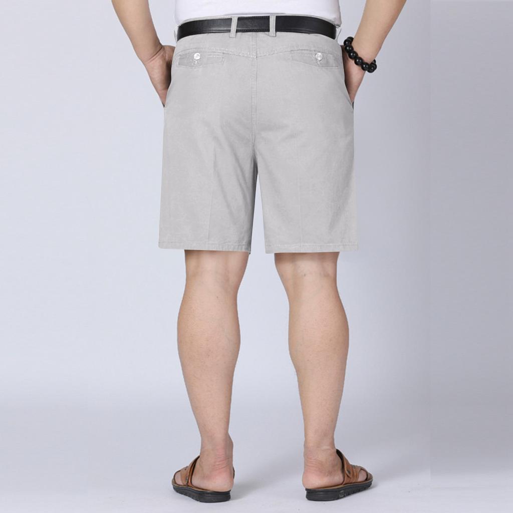 Men's Classic Fit Casual Shorts with Belt Loops and Side Pockets for Daily Wear Lightweight Material Comfortable Design