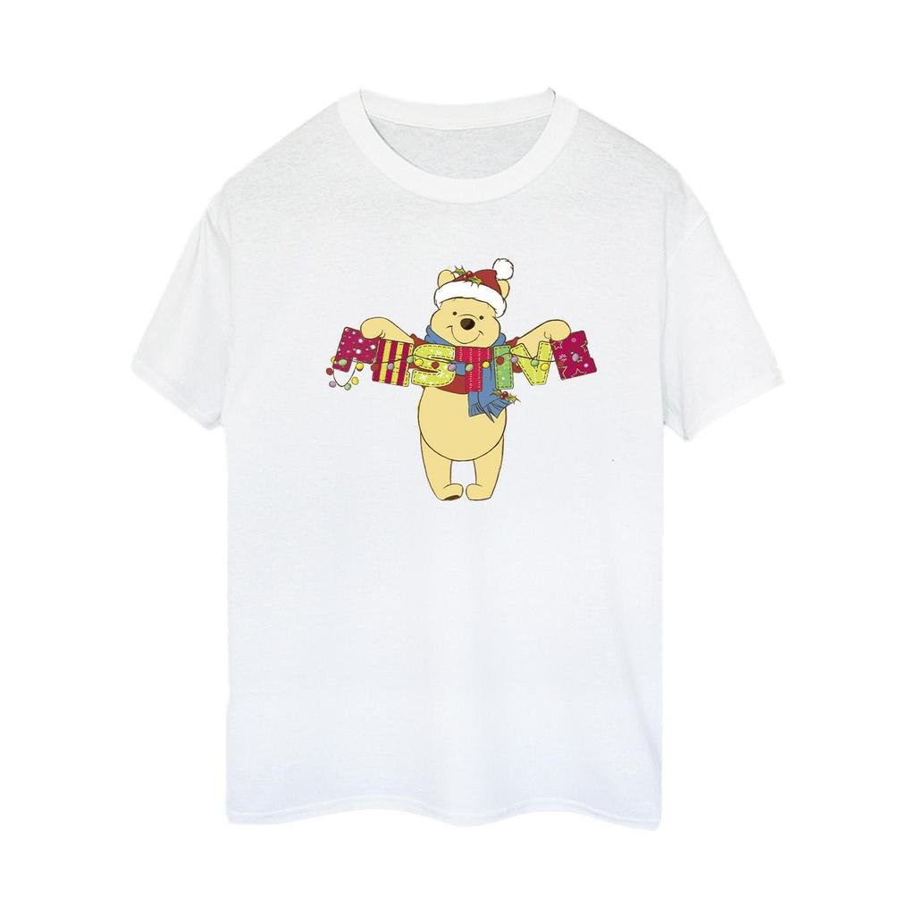 Disney Damen/Damen Winnie The Pooh Festliches Boyfriend-T-Shirt aus Baumwolle