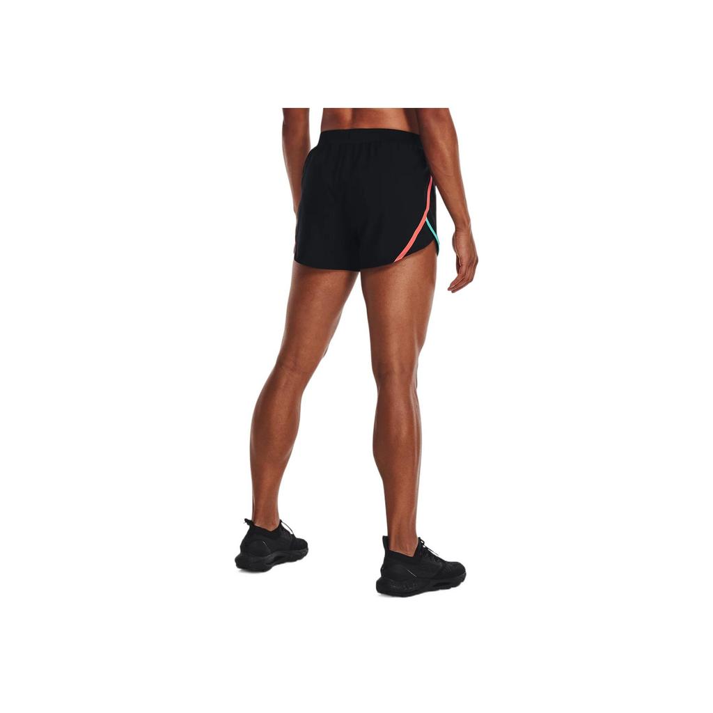 Under Armour Fly-By 2.0 Running Retro Casual Sports Shorts Women Shorts Black 1350196-023