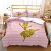 Ballet Girls Minimalist Fashion Bed Three Piece Set Customizable Bedding Set Soft And Comfortable Comforter Bedding Sets