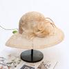 Temperament Lace Mesh Flower Big Edge Hat Children Summer Seaside Sunscreen Beach Hat Vacation Sunshade Cool Hat