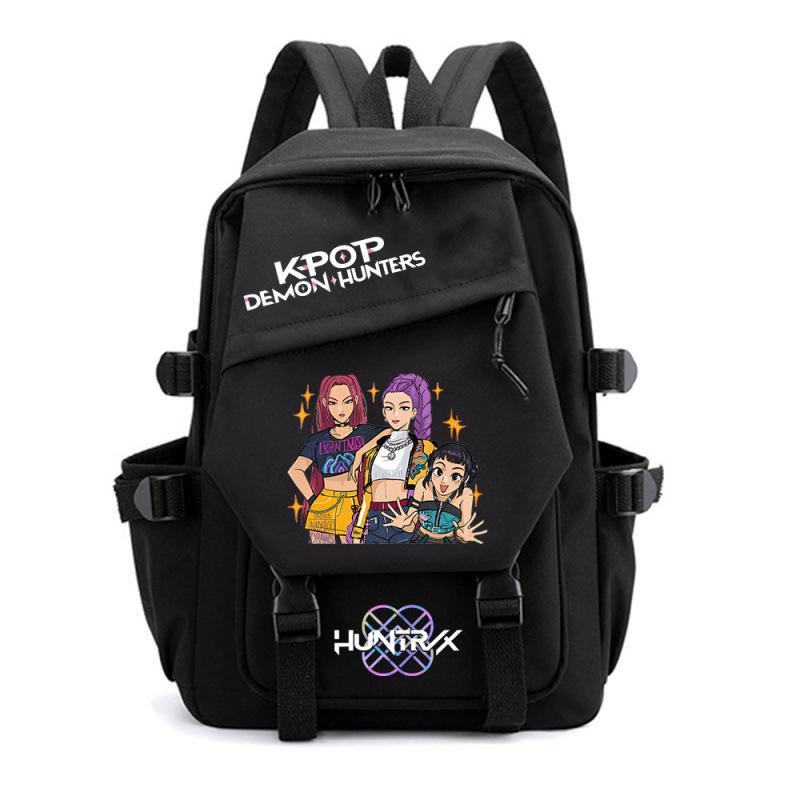 Large Capacity Schoolbag with Shoulder Strap; Student Three-piece Pencil Case Set
