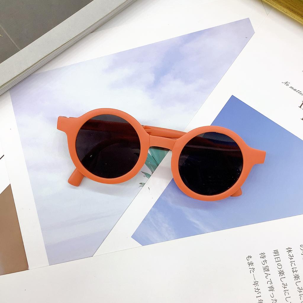 Children'S Folding Sunglasses Personalized Fashion Children'S Sunglasses Travel Uv Protection Convenient Baby Glasses Tide