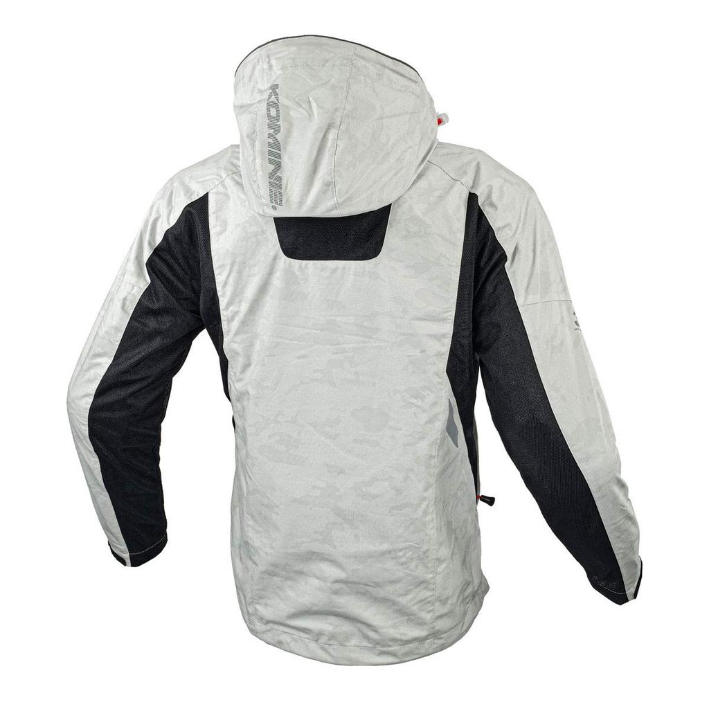 KOMINE Silver Camo Motorcycle Size M 07-112 Men's Jacket,