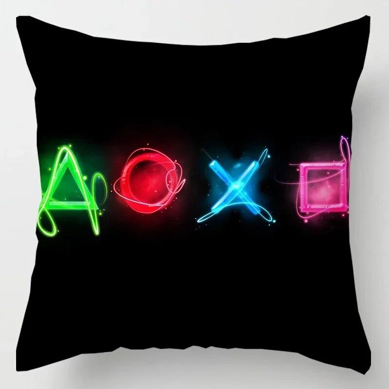Home Decor TV Game Fan Style Square Pillowcase Cushion Cover Anime New Design Gamer Grip Printed  45x45 Gift for Kids
