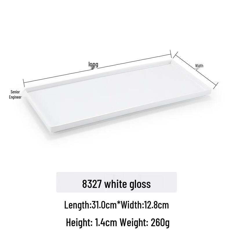 Japanese Style Melamine Rectangular Serving Tray