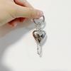Elegant Heart Key Rings Bag Decoration Alloy Keychain Jewelry for Bags Car Keys