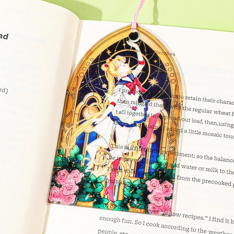 Sailor Moon Acrylic Bookmark Anime Enthusiast Book Accessories Student School Supplies Teacher Office Stationery