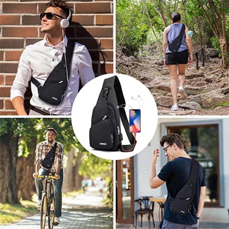 New Men Women Chest Bag Crossbody Shoulder Trend Outdoor Business Messenger