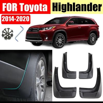 For Highlander Mudguards Fender Highlander Mudguard Mud Flaps Splash Guard Mudflap Car Accessories Front Rear 4 Pcs 2014-