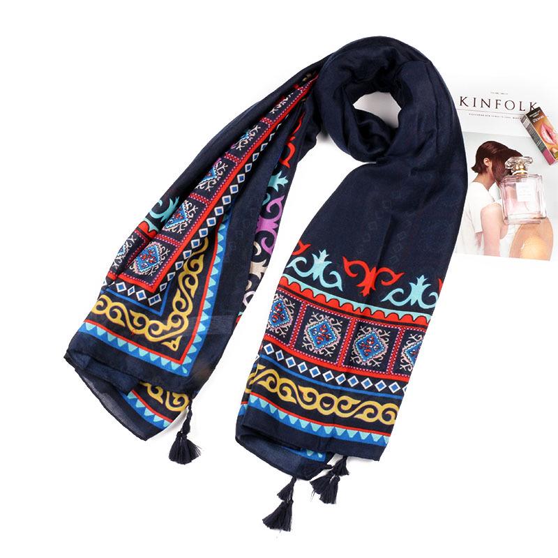 Spring and summer seaside sunscreen shawl cotton and linen scarf dual-purpose beach silk scarf women s beach scarf yarn autumn and winter 180*100