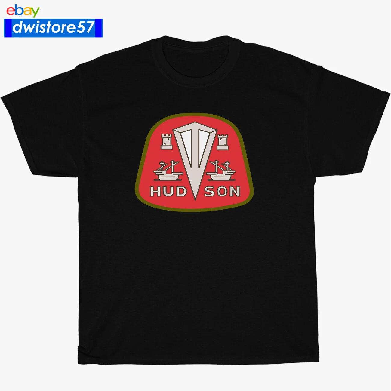 

New Shirt Hudson Classic Car Logo Black/Navy/White/Grey T-Shirt S-5XL 3XL