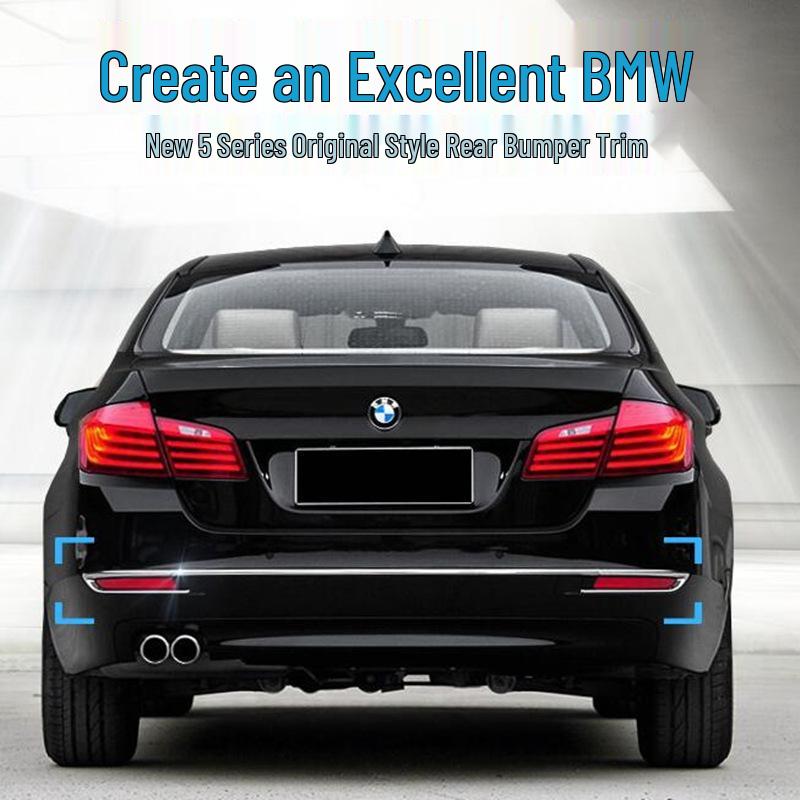 BMW 5 Series F18 Rear Bumper Trim Strip (2014-2017) - 525, 528li Models