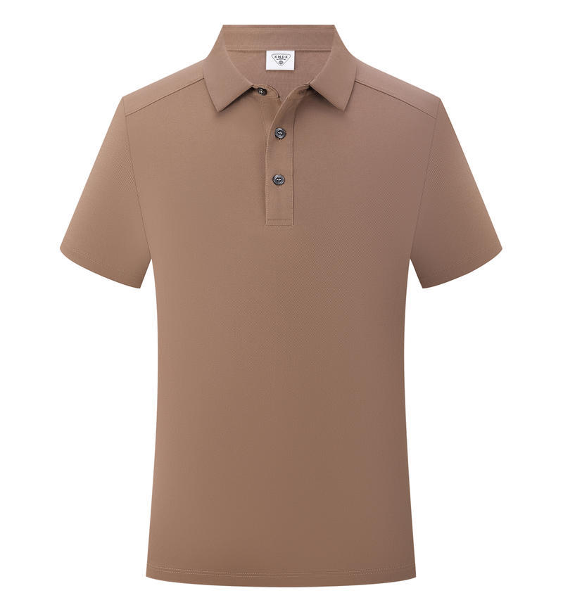 

Высококачественная корпоративная рубашка поло Быстросохнущая Антистатическая Жемчужно-однотонная Лацкан Комбинезон Рекламный принт 4XL темно-коричневого