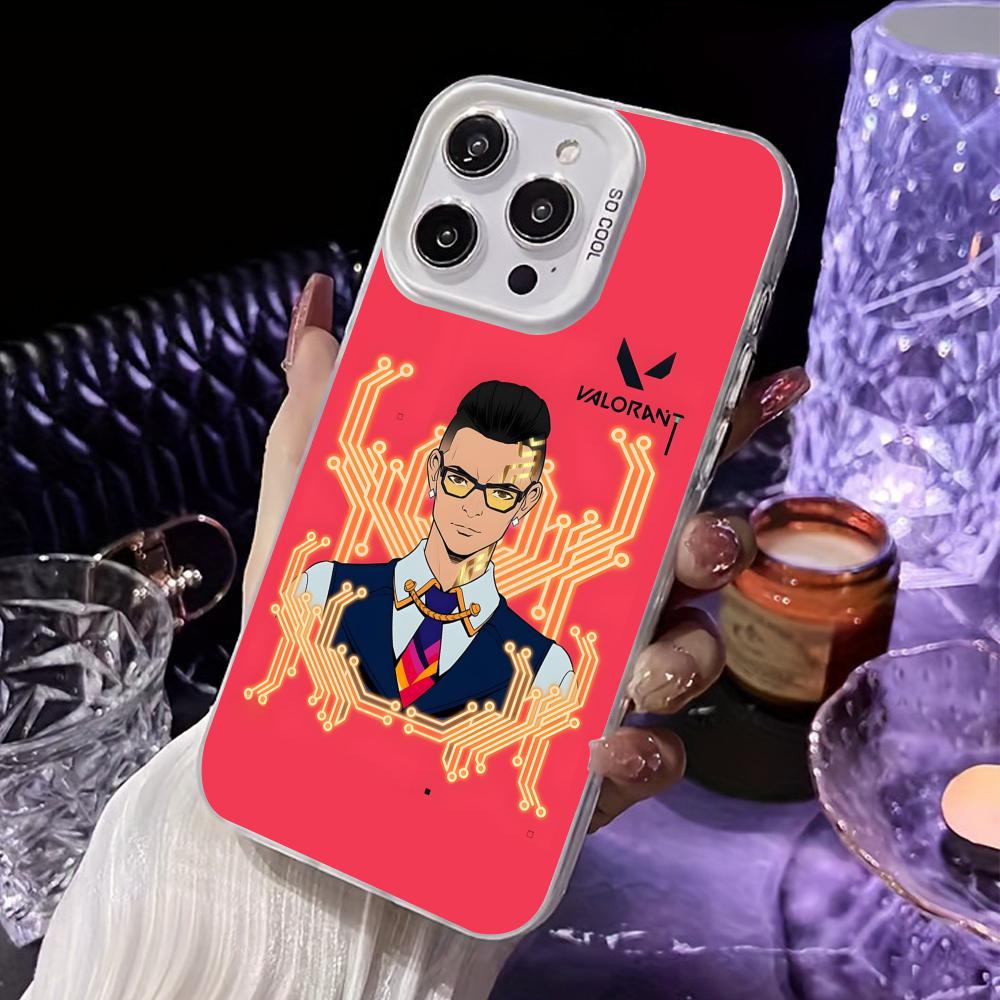 

Чехол для телефона Valo Chamber для iPhone 17 16 15 14 13 12 11 X XR XS Air Pro Max Plus Белый Цветной Серебристый Чехол iPhone X