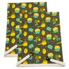 Organic Cotton Bees Wax Food Storage Bag with Elastic Bands and Carabiner Sustainable Kitchen Essential For Bread Cheese