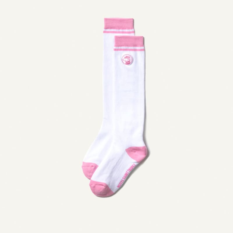 HOTEL SAINT TROPEZ WHITE-PINK sport MICCA KNEE SOCKS