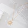 Alloy Sun Necklace Jewelry Fashion Star Moon Pendant Niche Versatile Diamond Items