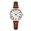 Retro Style Women'S Watch Small Plate Light And Thin Student Exam Watch Waterproof Quartz Belt Watch